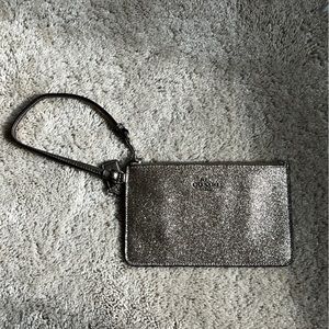 Gold Sparkle Coach Wristlet Wallet